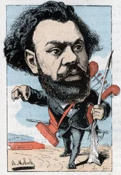 フランスの詩人・政治家クロヴィス・ユーグ（1851-1907）の肖像