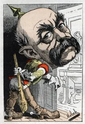 オットー・フォン・ビスマルク（1815-1898）の肖像 プロイセン首相