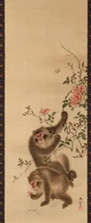 サルとバラ
