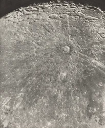 月の写真 ティコの放射線 - 上昇期、1899年（写真）