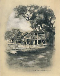 「田舎の村」、1903