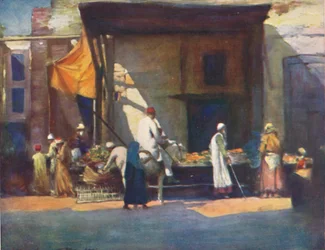「フルーツ屋台」、1903