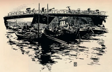 大阪、日本、c1900。