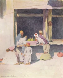 ペシャブールのバザール、1905