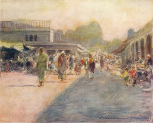 ペシャブールの街、1905