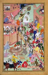 アクバール皇帝（r.1556-1605）は、シティーファテプルシークリーの建築工事を視察し、1584年に完成しました。