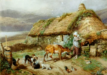 A Highland Bothy（bc und wc on paper）