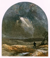 「ライトニングによる美しい若者のブラインド」のイラスト