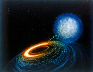 ブラックホール、想像図