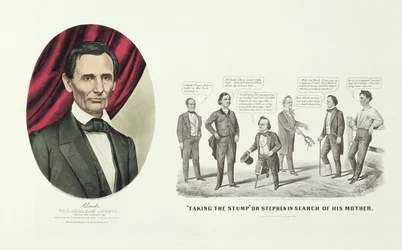 ほん。アブラハムリンカーン、アメリカ合衆国第16代大統領、1860年