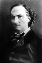 フランスの詩人シャルル・ボードレール（1821～1867年）ナダール撮影 19世紀