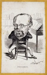 ピエール・ジョセフ・プルドン（Pierre-Joseph Proudhon）の「Portraits-charge（ポートレート・チャージ）」。