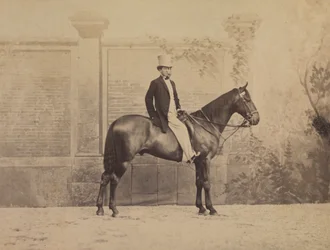 馬の男c。 1860年代。