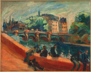 セーヌ川の岸壁