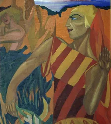 メデア。バレエの衣装デザインゴールデンフリース、1915