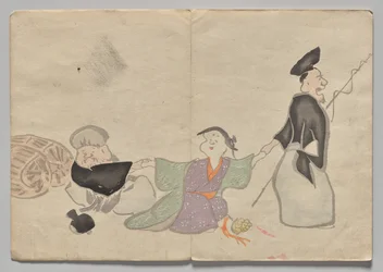 光琳絵本（上巻）の一場面