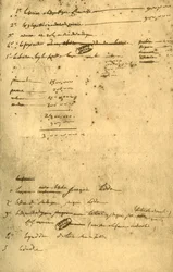 1797 年 3 月、1921 年 3 月のレオーベン条約に関するメモ。