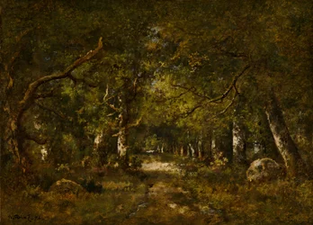 森の情景、1874年。