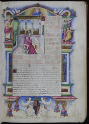 ヨハネス・ティンクトリスの肖像 Opus musices Joannis Tinctoris、1483年より