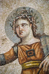 アイオンの家の別荘にあるローマ時代のモザイク画