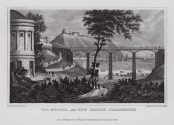 スカボローの博物館とニューブリッジ（彫刻