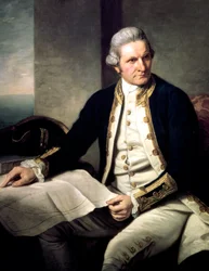 ジェームズ・クック、イギリスの探検家、航海士、水路学者、1775～1776年