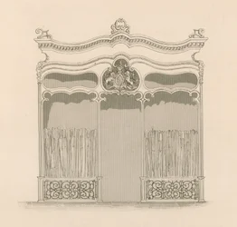 フレンチルイ14世スタイルの店頭に、サンガー氏、傘と棒の商人、リージェントストリート、ロンドン