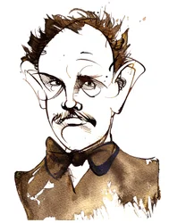 リヒャルト・シュトラウス、ドイツの作曲家、指揮者 (1864-1949)。 似顔絵