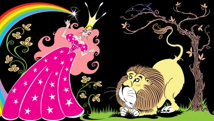 「オズの魔法使い」: 良い魔女グリンダと臆病ライオン