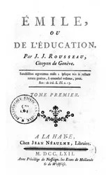 ジャン=ジャック・ルソー作「エミールの口絵」、1762