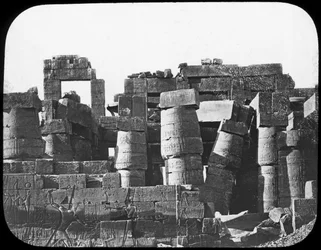 偉大な寺院、カルナック、エジプト、c1890