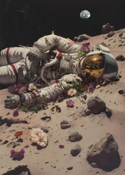 宇宙飛行士の宇宙の花