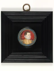 13歳の画家の自画像（推定） 1560年頃 （ヴェラムに水彩画