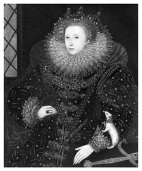 エリザベス女王、白貂の肖像、1585年、1896年