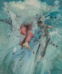 Cloud Leap, 2019（キャンバスに油彩）