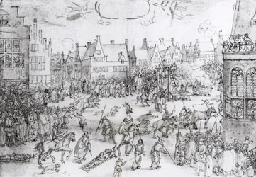 火薬陰謀団の死、1606年1月31日（エングレーヴィング）