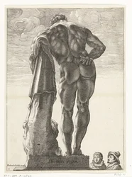 ヘラクレス・ファルネーゼ Hercules Victor (オブジェクトのタイトル) ゴルツィウス後のローマの 3 つのアンティーク像 (シリーズ タイトル)