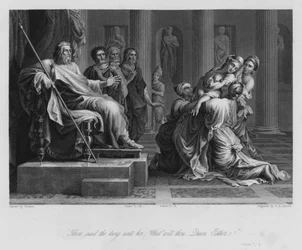 アハシュエロスの前のエステル、エステルV、3（エングレーヴィング