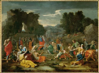 Les Israelites recuillant la manne dans le desert - 砂漠でマナを集めるイスラエルの民 ...