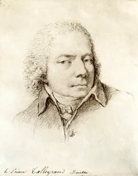 フランスの政治家Charles Maurice de Talleyrand Perigord（またはTalleyrand-Perigord）の肖像。
