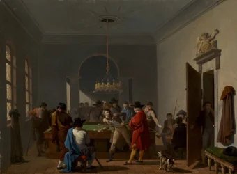 1810年以降のビリヤードルーム。