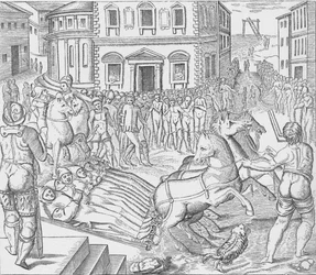 カルトゥジオの 3 人の殉教者の処刑、タイバーン、ロンドン、1535 年 1904 年