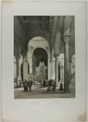 アンコーナ：聖シリアクスの内部（『Italie Monumentale et Pittoresque』より、プレート38
