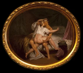 酒の中のギャランティーシーンニコラ・ランクレ（1690-1743）の絵画、油彩・キャンバス。フランス美術
