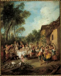 新婚旅行 ニコラ・ランクレ（1690-1743）の絵画 18世紀 アンジェ美術館蔵