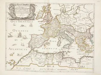 ローマ帝国の地図、1675-76年頃