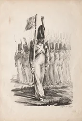 軍服：騎兵銃兵の軍曹、総合案内、1817-1818年