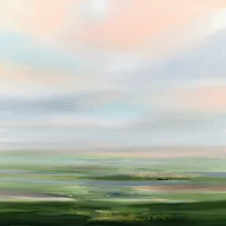 柔らかな緑の地平線