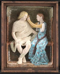 オーゲとエルス 座る夫婦