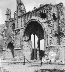 大聖堂の遺跡、イープル、ベルギー、第一次世界大戦、c1914-c1918